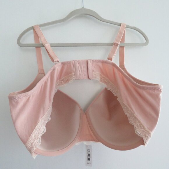 ADORE ME Annabelle Contour Plus Bra in Beige Rose Dust Lace - Size 46DD NWT - Picture 9 of 11